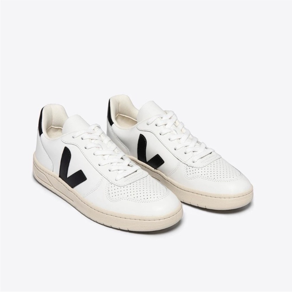 Veja White and Black Sneakers